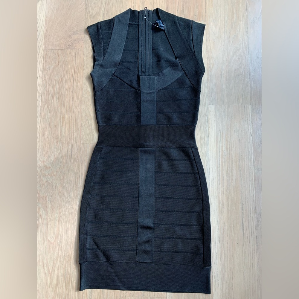 French Connection Black Bandage Dress